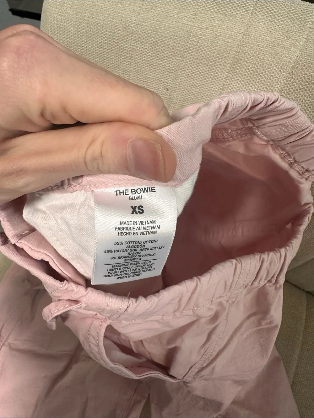 Anthropologie Joe’s Bowie leg tie waist pink pants barrel leg pants adjustable
